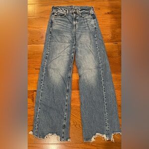 Super High Rise Baggy Wide Leg American Eagle Jeans